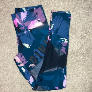 FINAL DROP 🚨PINK Victoria Secret Bonded Neon Yoga Pants with Pockets Mesh sides